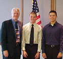 This is an image of Congressman Baird with 2003 Military Academy Nominees.