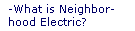 What is a Neighborhood Electric?