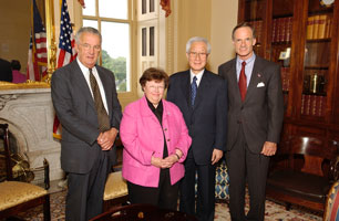 Senators Sarbanes, Mikulski and Carper meet with Japanese Ambassador Kato to disccuss  lifting the ban on Maryland poultry products.