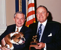 Senator Sessions receives the Watchdogs of the Treasury Golden Bulldog Award for fiscal responsibility.