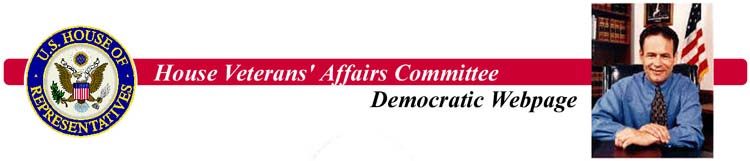 Committee on Veterans Affairs Democratic Webpage Banner.