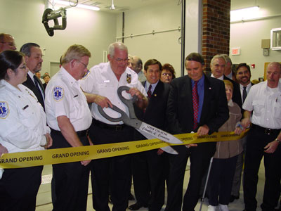 Ribbon Cutting for the new Hawthorne Volunteer Ambulance Corps headquarters.