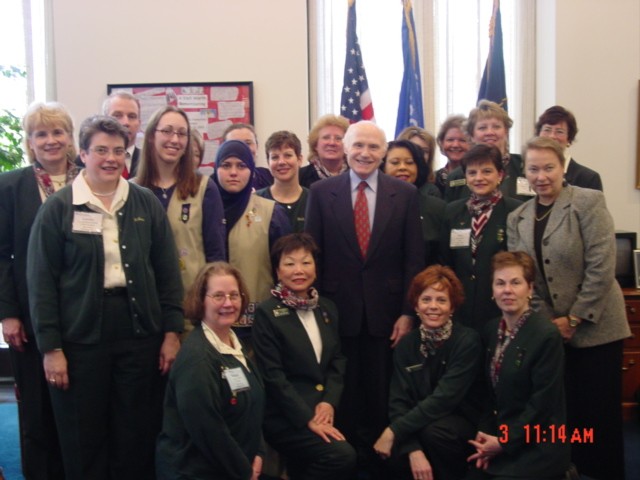 Herb met with Girl Scout leaders from Wisconsin.