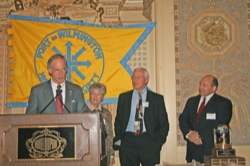 Senator Carper presents the John E. Babiarz Award.