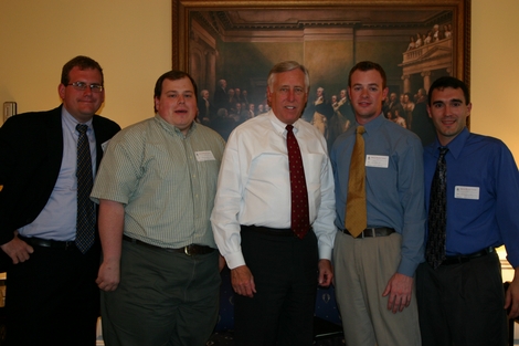 Whip Hoyer with area Young Democrats