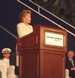 Senator Dole delivered the key note address at the keel laying ceremony for the submarine North Carolina at Northrop Grumman Newport News.
