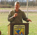 This is an image of Congressman Baird speaking in front of a podium.