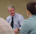This is an image of Congressman Baird discussing health care costs with students.  Click to view the Health Care page in the issues section.