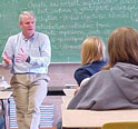 This is an image of Congressman Baird speaking to students.