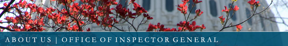 About Us Office of Inspector General