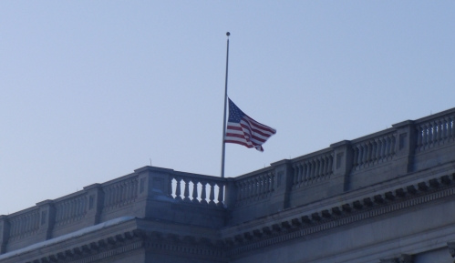 Flag at United States Capitol February 8, 2010