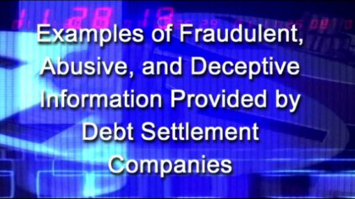 Undercover Calls Made to Debt Settlement Companies