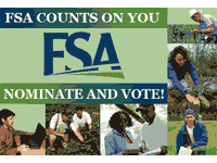 The election of responsible agricultural producers to FSA county committees is important to All farmers and ranchers with large or small operations.