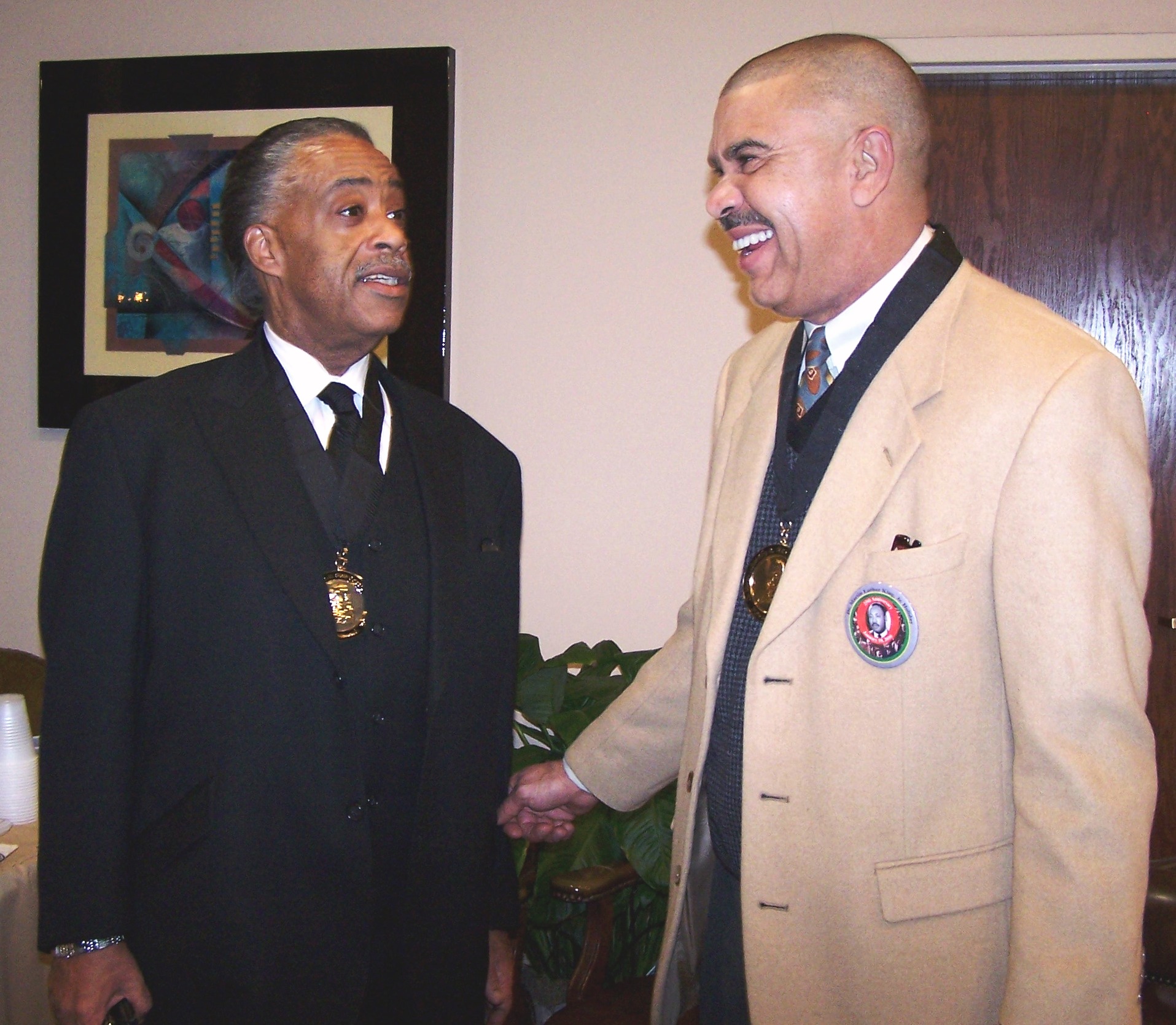 Congressman Clay and 2010 MLK Holiday Kickoff Keynote Speaker Reverend Al Sharpton