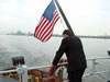 Congressman Rob Andrews takes a boat ride on the Delaware River to review efforts to protect our regions water supply.