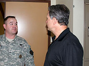 Sergeant Bill Davis answers my questions about the National Guard Armory