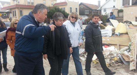 Homeland Security Secretary Napolitano joins Chairman King on tour of Hurricane Sandy devastation on Long Island feature image