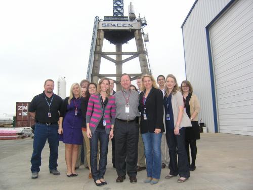 Flores Team at SpaceX in McGregor, TX