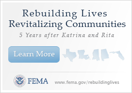 Rebuilding Lives, Revitalizing Communities - 5 Years after Katrina and Rita graphic