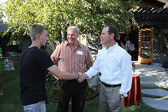 Rep. Schiff with Prof. Taylor Dark at the San Rafael Library Associates’ Garden Party