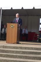 Congressman Schrader speaks at the 2011 Patriot's Day Memorial "Field of Flags" event to honor victims of 9/11 and the brave men and women who have made the ultimate sacrifice for our nation. 