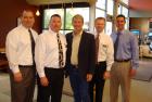 Congressman Schrader meets with the management team at a Safeway in Lake Oswego.