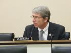 Congressman Kurt Schrader questions a witness on renewable energy during a meeting of the House Small Business Committee 