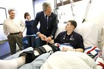 Bush Visits Walter Reed Army Medical Center