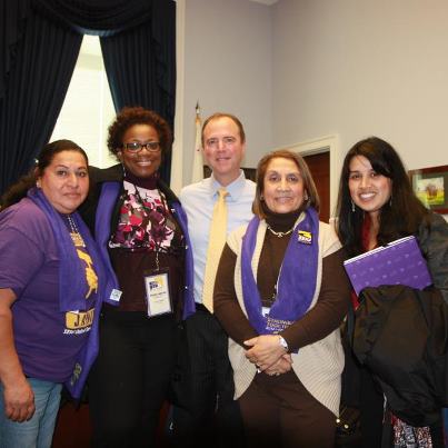Photo: It was wonderful to meet with members of SEIU and AFSCME yesterday to hear firsthand how important preserving Medicare and Social Security are to so many families in our community and around the country.