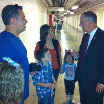 Photo: Rep. McKinley meets with the Pierce family from Follansbee, W.Va. before they toured the U.S. Capitol.