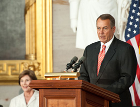 Speaker Boehner introduces Ms. Suu Kyi
