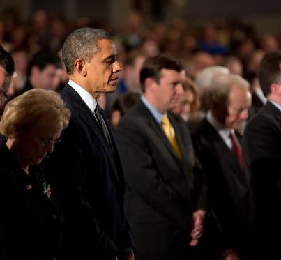Photo: "These tragedies must end. And to end them, we must change." —President Obama at yesterday's vigil in Newtown, Connecticut http://OFA.BO/FdhxZj