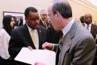 Rep. Engel meets with Haitian Prime Minister Conille in Washington, 2012