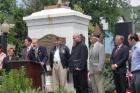 Rep. Engel addresses Suffern residents, and local veterans, at Suffern's Memorial Day ceremony, 2011