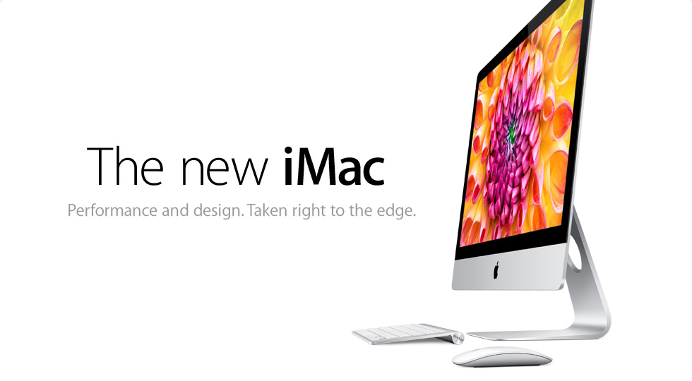 The new iMac. Performance and design. Taken right to the edge.