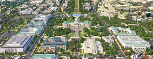 A virtual Map of Capitol Hill from above