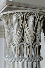 Detailed view of Corn Capitals design on a column at the U.S. Capitol Building.