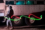 U.S. Paratroopers Train at Night in Iraq