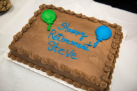 photo of cake for a retirement party