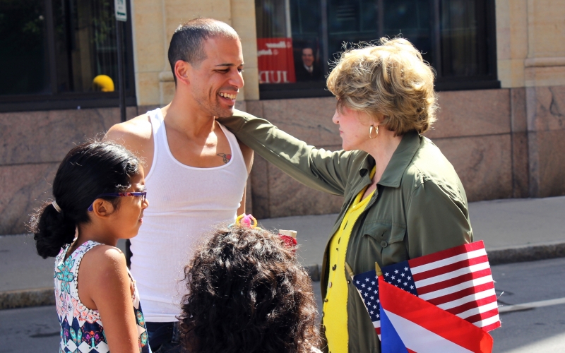 Louise Visits with Family at Rochester&#039;s Puerto Rican Parade