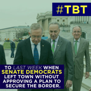 #TBT – House Acts on Border Crisis, Senate Heads Home