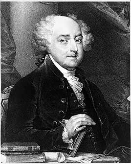 John Adams, second President of the United States (1797-1801)