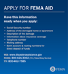 'As of this morning, the following counties have been approved by FEMA for Individual Assistance:  Edgecombe, Nash, Wayne, Wilson, Johnston, Beaufort, Bertie, Bladen, Columbus, Cumberland, Hoke, Lenoir, Pitt, and Robeson Counties.   Individuals, including homeowners, renters, and business owners, may register for assistance online at www.DisasterAssistance.gov, by downloading the FEMA mobile app, or by calling 1-800-621-FEMA (3362). For those who use 711 or Video Relay Service (VRS), the number is also 1-800-621-3362.  For people using TTY, the number is 1-800-462-7585.  These toll-free telephone numbers will operate from 7 a.m. to 11 p.m. (local time) seven days a week until further notice.  Operators are standing by to assist individuals in multiple languages.  As FEMA damage assessments continue, more counties are expected to be added in the coming days.'