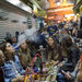 Nightlife at the Mahane Yehuda Market in Jerusalem.