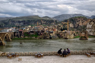 The Turkish town of Hasankeyf will be submerged under 200 feet of water after a hydroelectric dam now under construction is completed.
