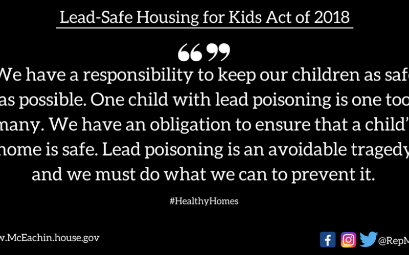 Lead-Safe Housing for Kids Act of 2018
