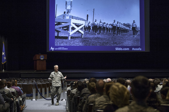 The Air Force Academy’s top officer said decisions made by senior Pentagon officials and increased defense spending are changing how the Academy prepares cadets to contend with modern warfare.