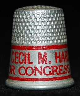 Cecil M. Harden Campaign Thimble