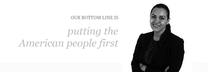 Our bottom line is putting the American People First
