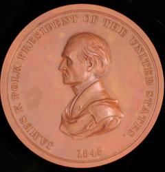 Peace Medal Issued by President James Polk, 1845